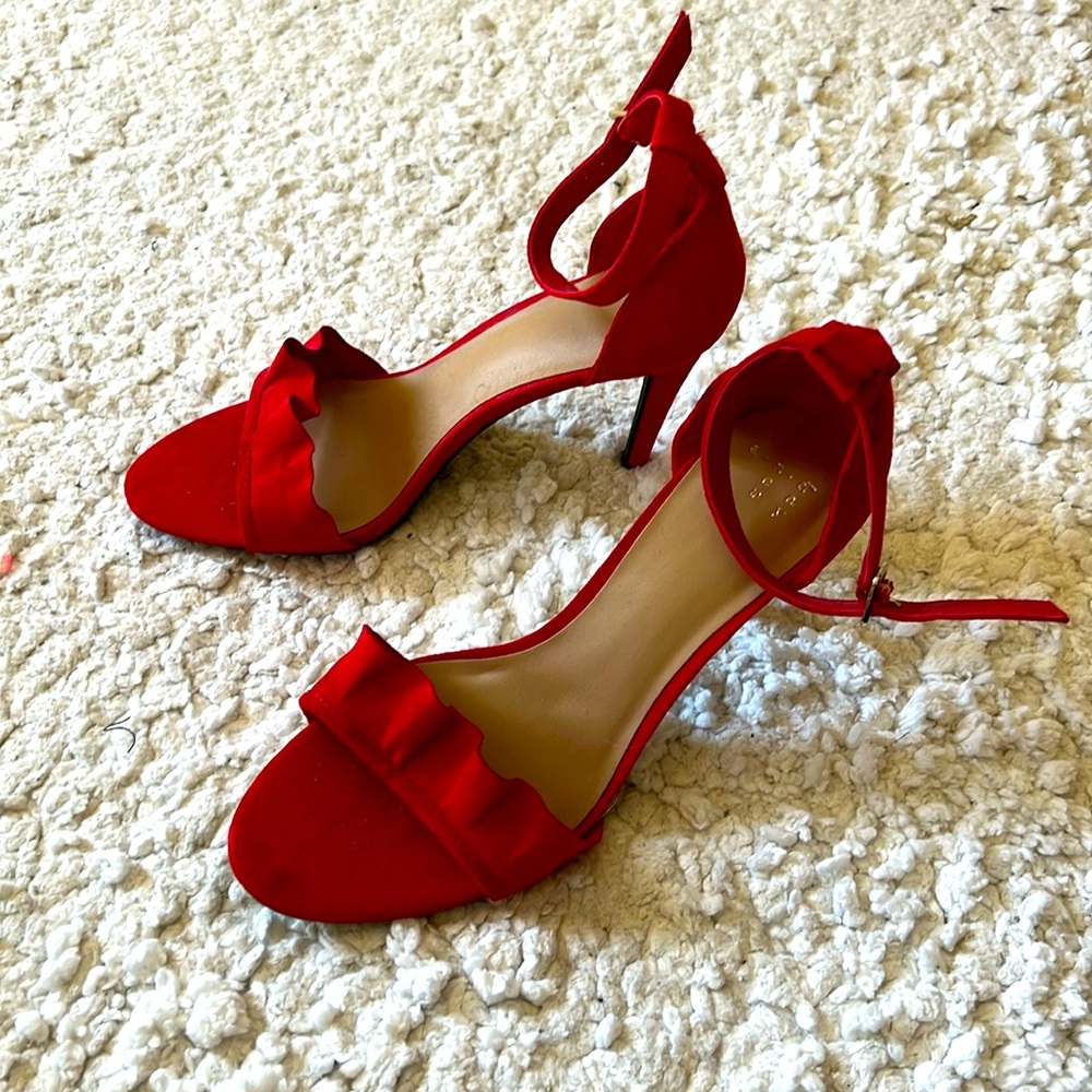 Red ankle heels